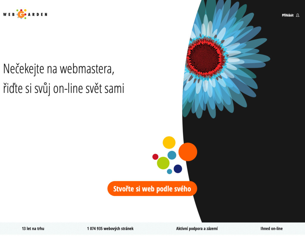 Webgarden.cz WYSIWYG editor webových stránok
