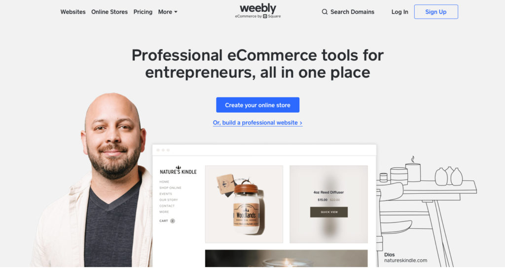 Weebly.com WYSIWYG editor webových stránok
