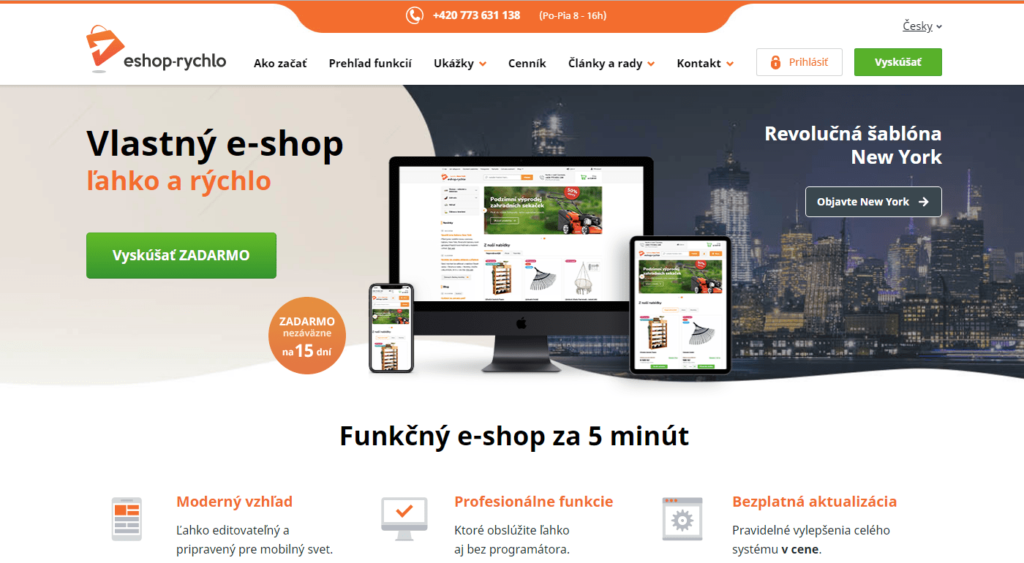 E-shopová platforma Eshop-rychlo.sk