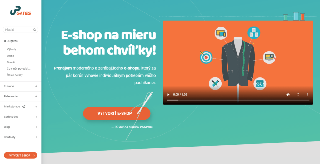 E-shopová platforma UPgates.sk