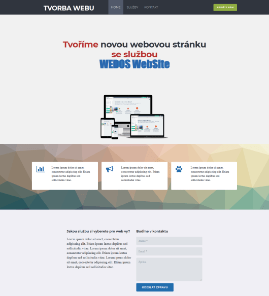 Recenzia WEDOS Website - test rýchlosti