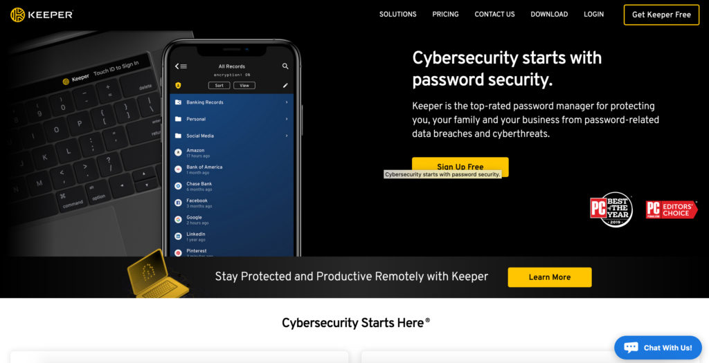 Keepsecurity.com password manager