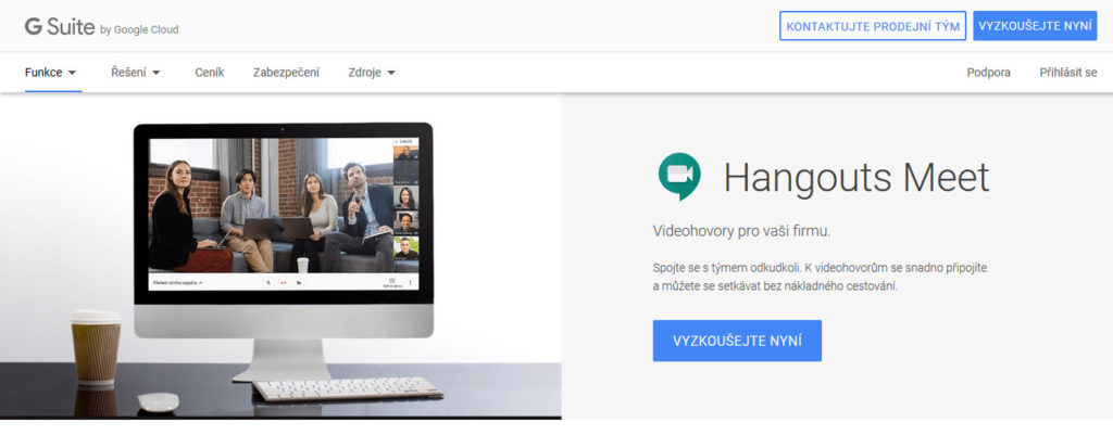 Platforma pre videokonferencie Google Hangouts Meet