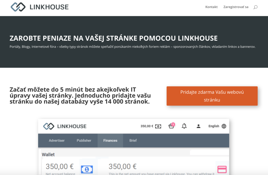 Linkhouse.sk platforma pre tvorbu obsahu