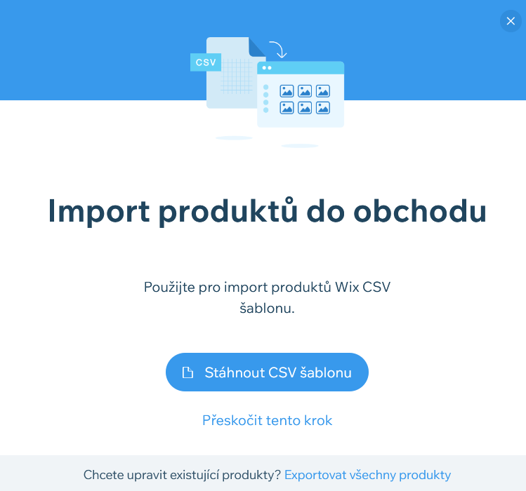 Webnode vs. Wix - Wix e-shop import produktov z CSV súboru