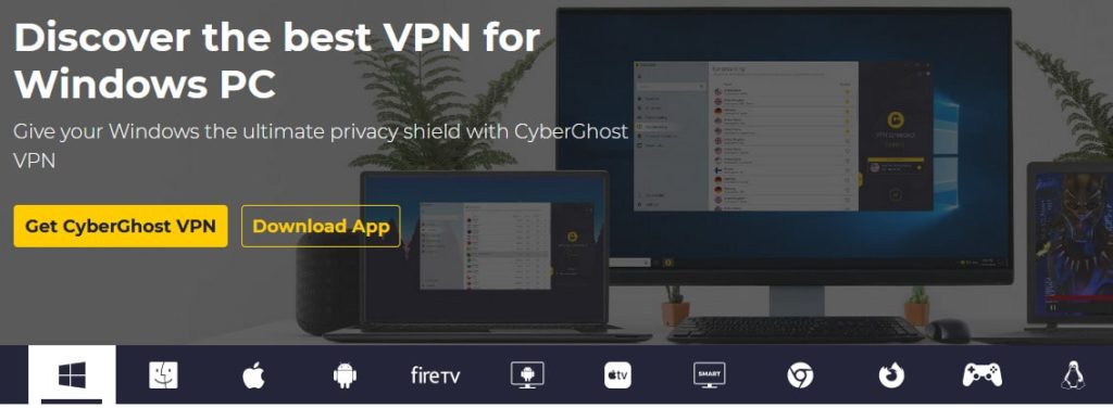CyberGhost VPN recenzie aplikácie pre Windows
