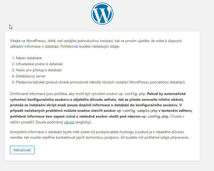 Webhosting C4 recenzia inštalácie WordPressu